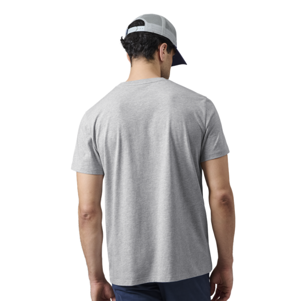 Gray/Navy Yeti Premium Logo Badge Short Sleeve T-Shirt Short Sleeve T-Shirt | BLTAGO-041