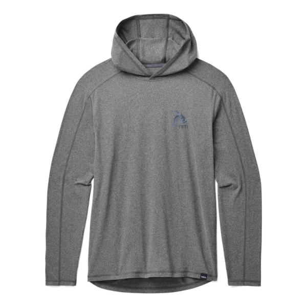 Heather Charcoal Yeti Tarpon Cowboy Long Sleeve Pullover Long Sleeve Pullover | QUSYIM-694