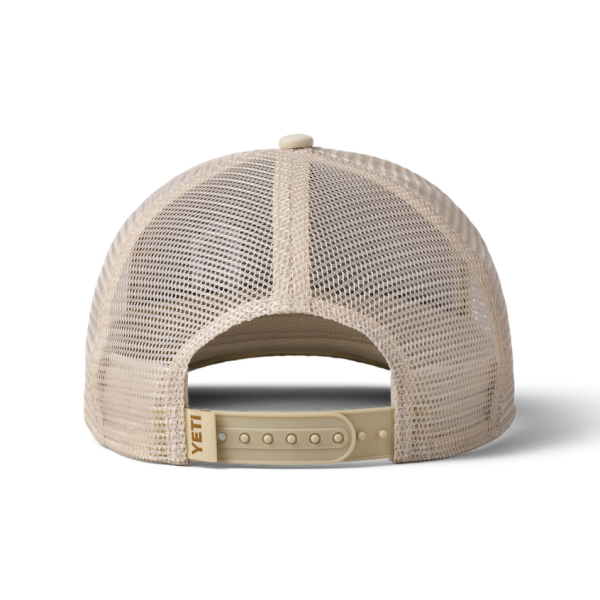 Khaki/Tan Yeti Logo FX Suede Brim Trucker Hat Hats | BJCDZY-365