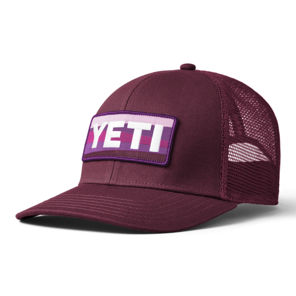 Plum Yeti Sunrise Badge Trucker Hat Hats | CXFGRL-692