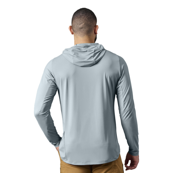 Stone Blue Yeti Hooded Long Sleeve Sunshirt Sunshirts | TMYWRK-416
