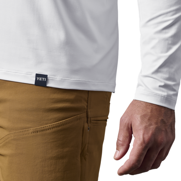 White Yeti Crew Neck Long Sleeve Sunshirt Sunshirts | NCVGXS-287