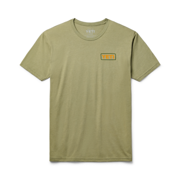 Light Olive Yeti Mountain Badge Short Sleeve T-Shirt Short Sleeve T-Shirt | MOXTAG-056