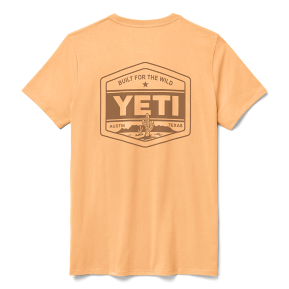Salmon Yeti Women's Built for the Wild Short Sleeve Tee Short Sleeve T-Shirt | QACUMN-847